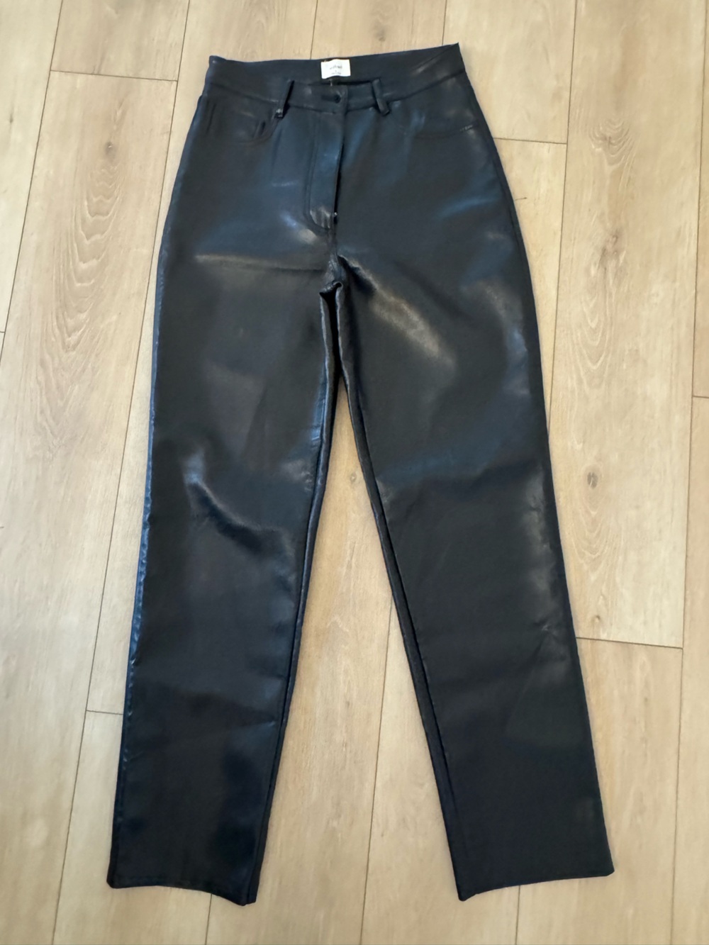 Wilfred Black Faux Leather Skinny Jeans